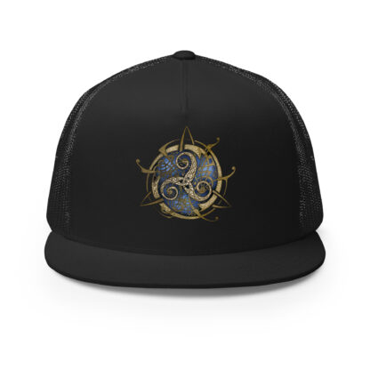 Casquette TRISKEL bleu Trucker