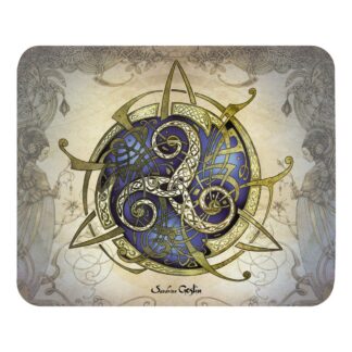 Tapis de souris TRISKEL bleu