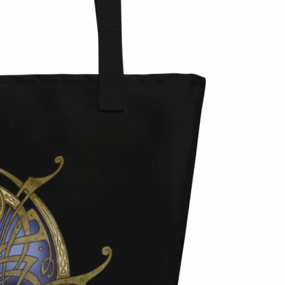Tote bag noir TRISKEL bleu + pochette – Image 5