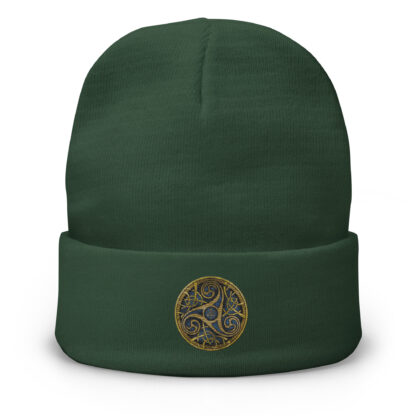 Bonnet brodé TRIBAL bleu – Image 4