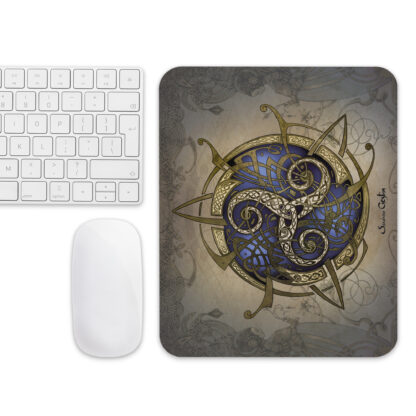 Tapis de souris Triskel bleu