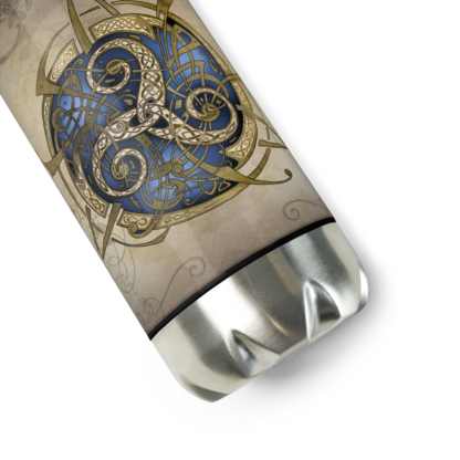Gourde TRISKEL bleu fond noir – Image 6