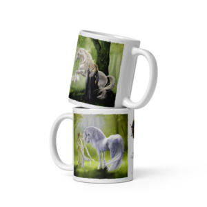 Mug 2 Dames à la Licorne (Bords Crénelés)