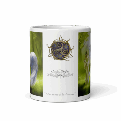 Mug Dame à la Licorne de Brocéliande – Image 3