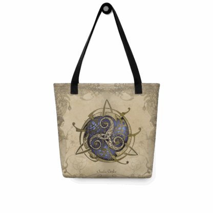 Tote bag TRISKEL bleu et Frises – Image 2