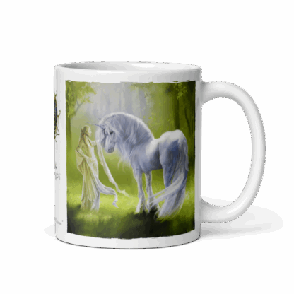 Mug Dame à la Licorne de Brocéliande (bords crénelés) – Image 2
