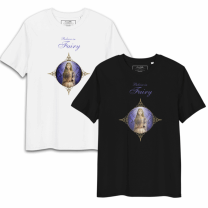 1 T-shirt "Beleive in Fairy" GUENIEVRE médaillon