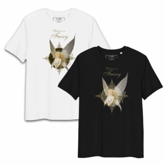 1 T-shirt « Beleive in Fairy » SARAMAY médaillon