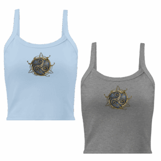 Top gris et bleu clair : petit TRISKEL bleu