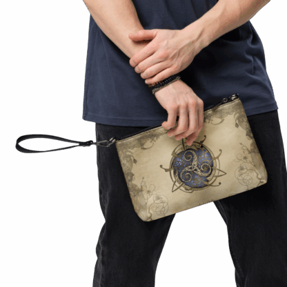 Sac en bandoulière TRISKEL bleu et Frises – Image 4