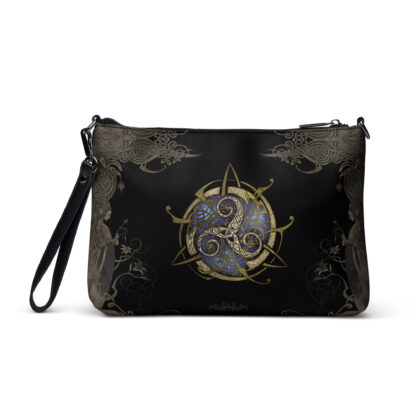 Sac en bandoulière TRISKEL bleu fond NOIR – Image 3