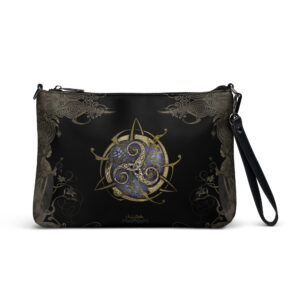 Vente privée : Sac en bandoulière TRISKEL bleu fond noir