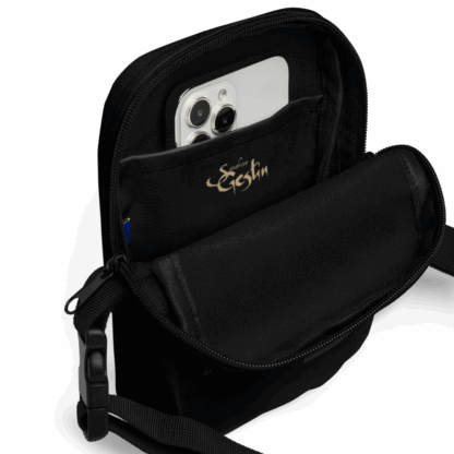 Sacoche NOIRE Triskel bleu – Image 2