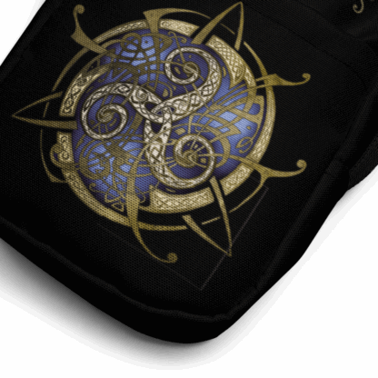 Sacoche NOIRE Triskel bleu – Image 3