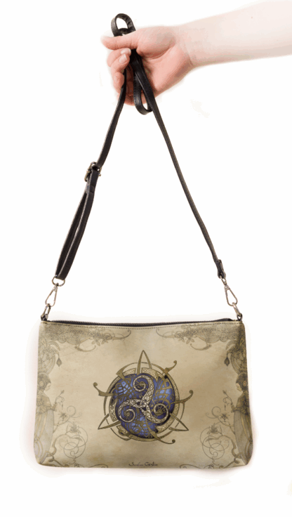 Sac en bandoulière TRISKEL bleu et Frises – Image 7