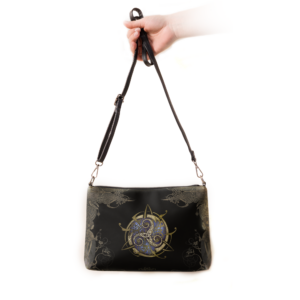 Sac en bandoulière TRISKEL bleu fond NOIR