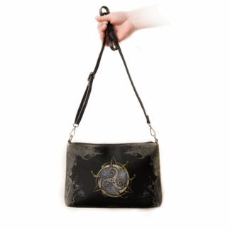 Sac en bandoulière TRISKEL bleu fond NOIR