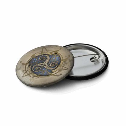 Set n°2 Badges 5 cm : TRISKEL bleu – Image 4