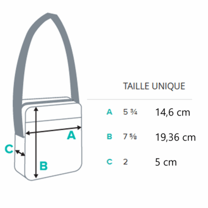 Sacoche NOIRE Triskel bleu – Image 8