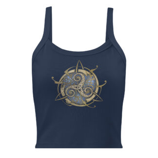 Top bleu marine : Grand TRISKEL bleu