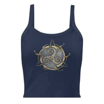 Top bleu marine : Grand TRISKEL bleu