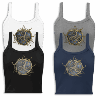 TOP grand TRISKEL (Noir; blanc, gris, bleu marine)