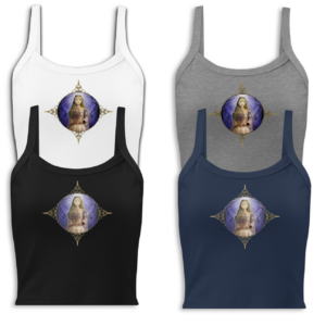 1 TOP GUENIÈVRE médaillon (NOIR, blanc ou bleu marine)
